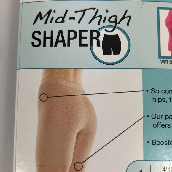 NEW ASSETS by Sara Blakely Shaper Women’s Plus Size 5 Mid-Thigh Nude - Picture 1 of 8